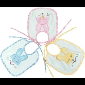 Oly Baby Soft Cotton Baby Bibs for Feeding & Drooling – Super Absorbent, Comfortable & Adjustable Snap Closure (Multicolor)