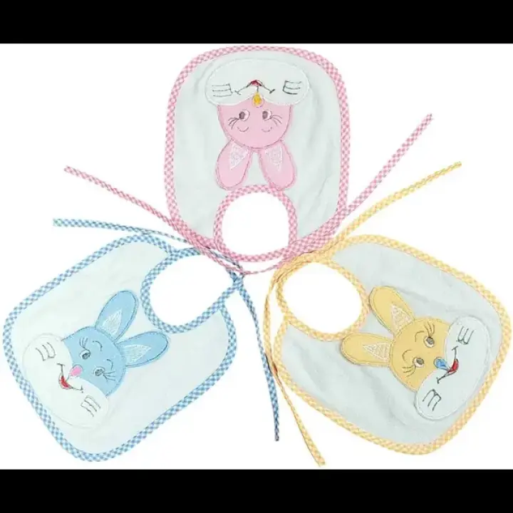 Oly Baby Soft Cotton Baby Bibs for Feeding & Drooling – Super Absorbent, Comfortable & Adjustable Snap Closure (Multicolor)