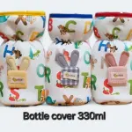 Oly Baby Soft Plush Bottle Cover for Wide Neck 330ml Baby Feeding Bottles – Stretchable, Washable & Easy Grip (Multicolor)
