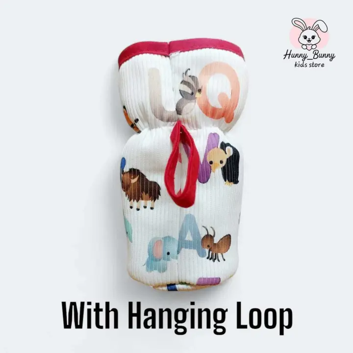 Oly Baby Bottle Cover for Wide Neck 240ml Feeding Bottles – Soft Plush Stretchable Baby Feeding Bottle Cover with Easy-to-Hold Strap (Multicolor)