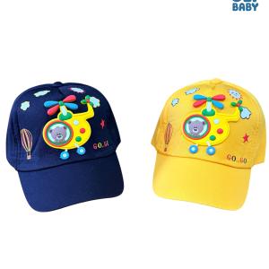 Oly Baby Kids Cotton Cap with 3D Cartoon Design – Adjustable Soft & Breathable Sun Protection Baseball Cap for Boys & Girls (Multicolor)